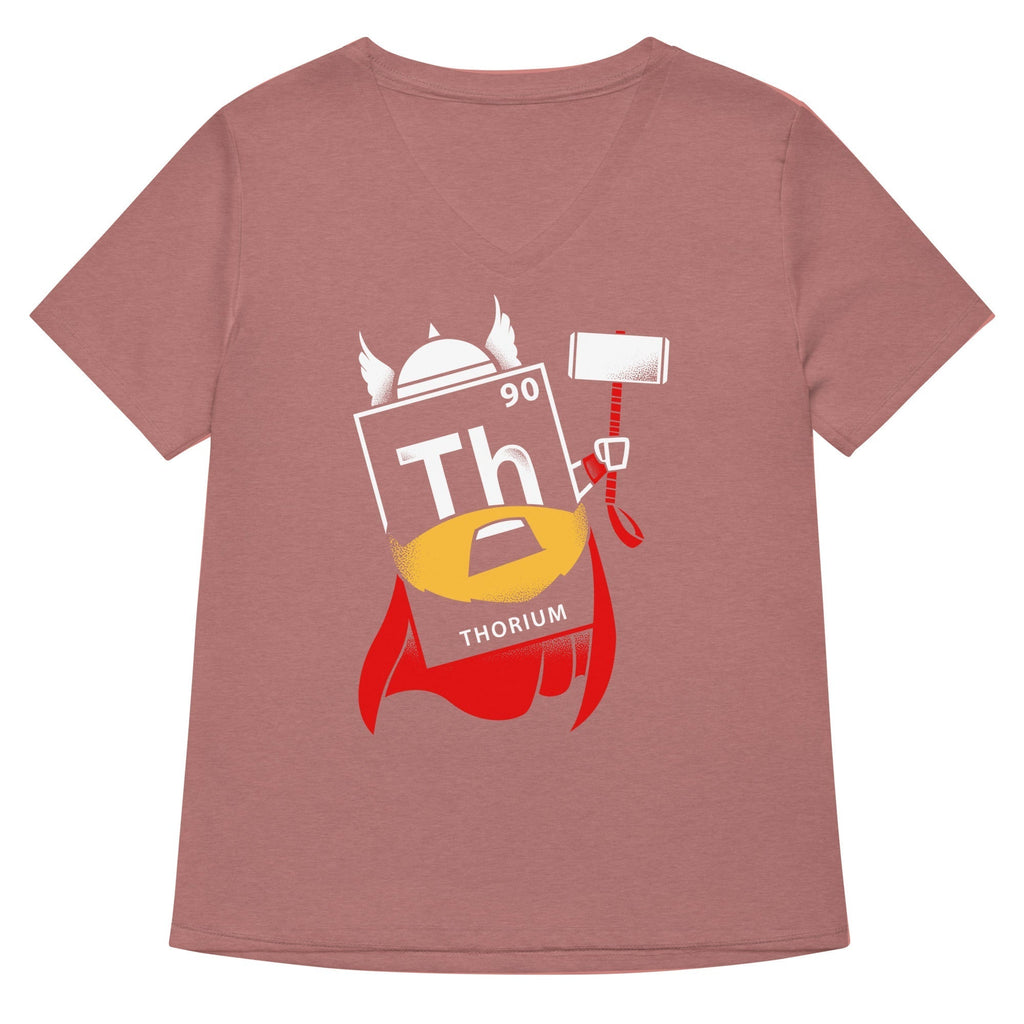 Thorium Women's V-Neck Tee Hoodie, Sweatshirt | PureTeeCo.com (Image 3)
