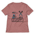 Rock Paper Scissors Battle Women's V-Neck Tee Hoodie, Sweatshirt | PureTeeCo.com (Image 1)