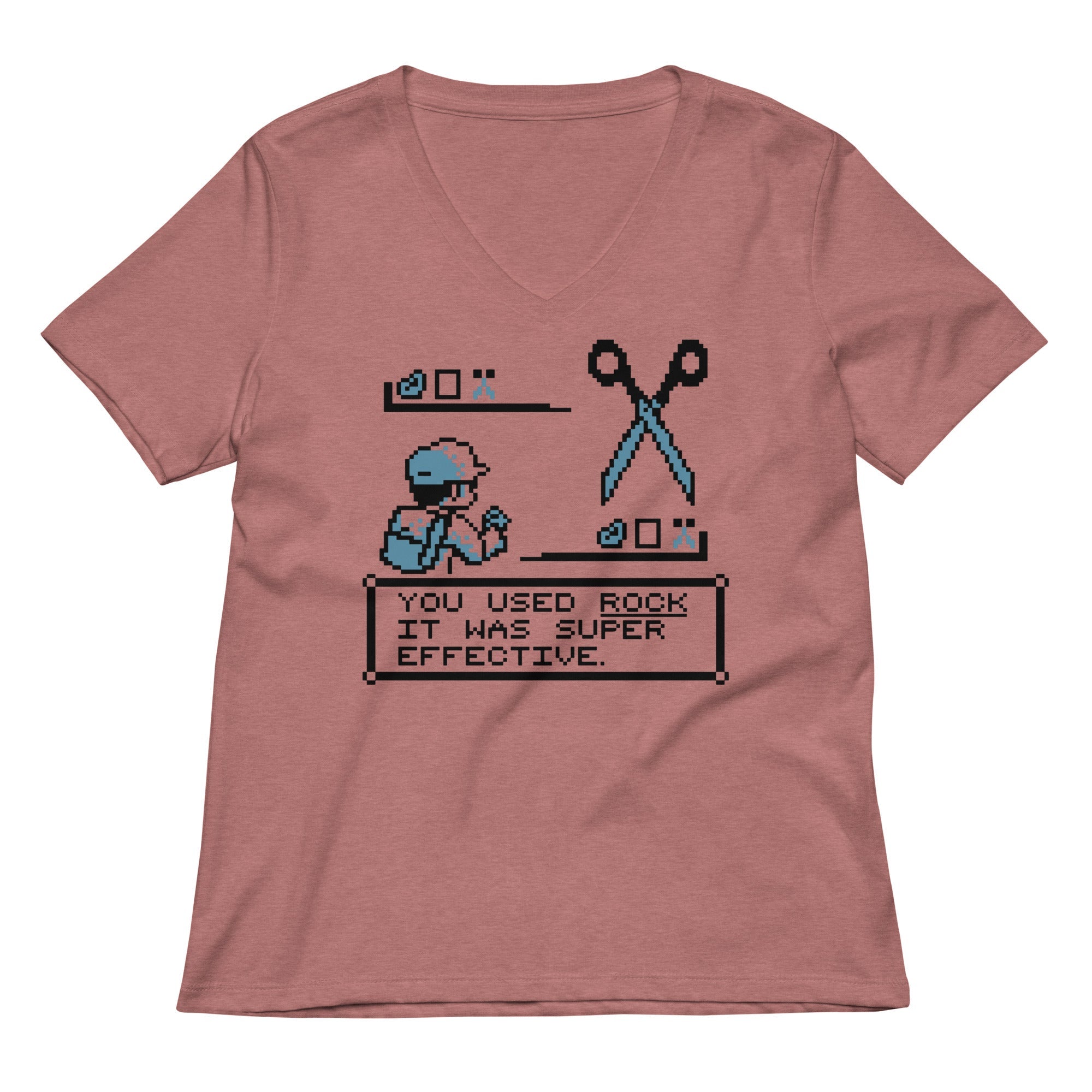 Rock Paper Scissors Battle Women's V-Neck Tee Hoodie, Sweatshirt | PureTeeCo.com (Image 1)