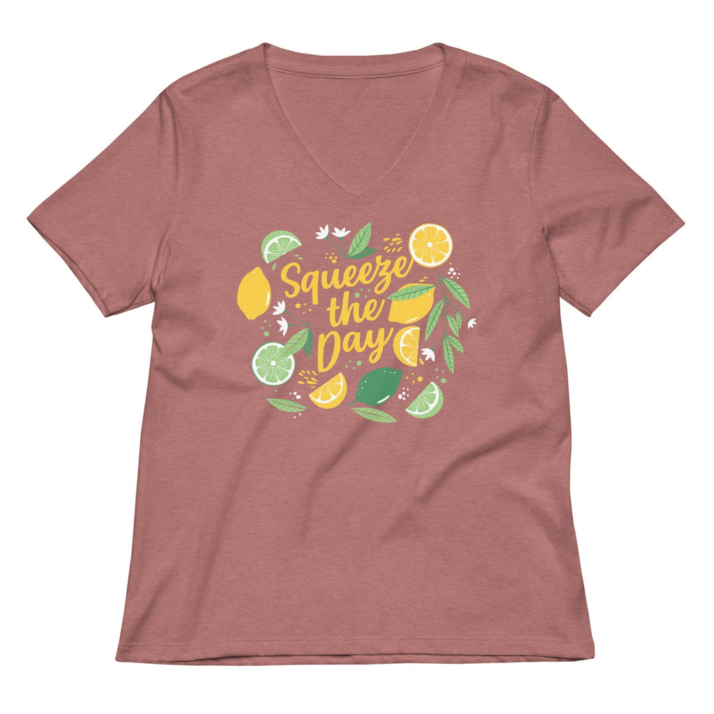 Squeeze The Day Women's V-Neck Tee Hoodie, Sweatshirt | PureTeeCo.com (Image 5)
