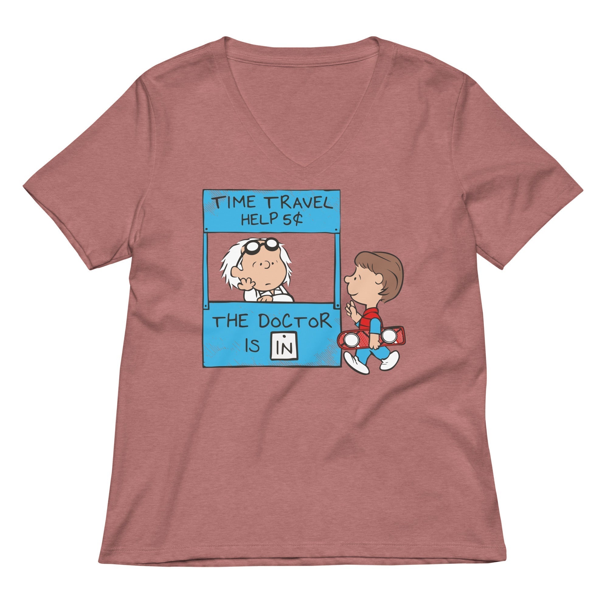 The Doctor Is In Women's V-Neck Tee Hoodie, Sweatshirt | PureTeeCo.com (Image 2)