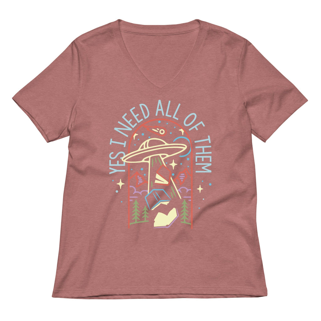 Yes I Need All Of Them Women's V-Neck Tee Hoodie, Sweatshirt | PureTeeCo.com (Image 5)