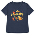 Howdy F'all Women's V-Neck Tee Hoodie, Sweatshirt | PureTeeCo.com (Image 1)