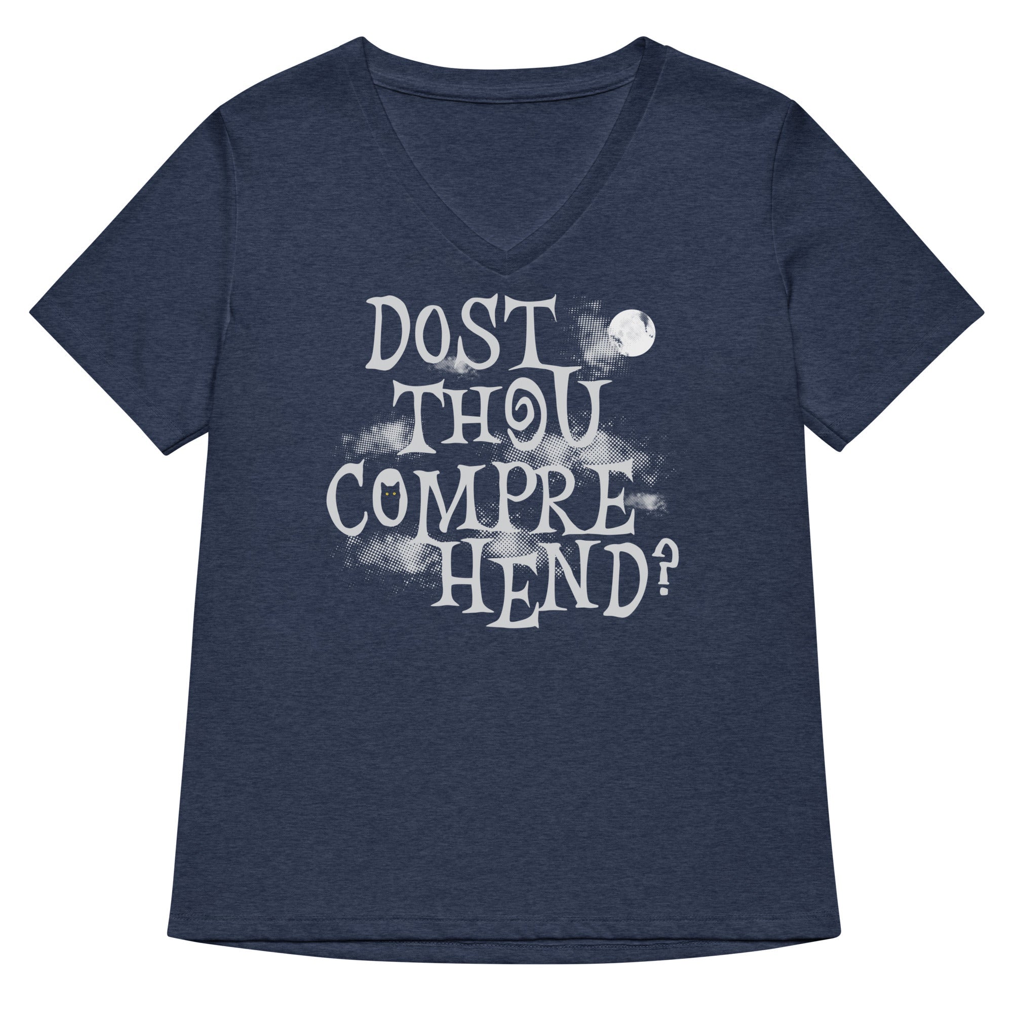 Dost Thou Comprehend? Women's V-Neck Tee Hoodie, Sweatshirt | PureTeeCo.com (Image 3)