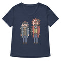 The Nutcrackers Women's V-Neck Tee Hoodie, Sweatshirt | PureTeeCo.com (Image 1)