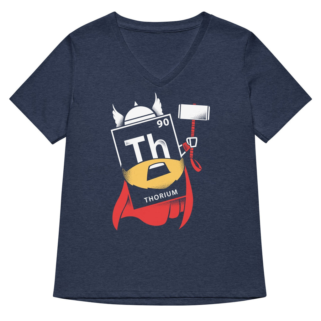 Thorium Women's V-Neck Tee Hoodie, Sweatshirt | PureTeeCo.com (Image 1)