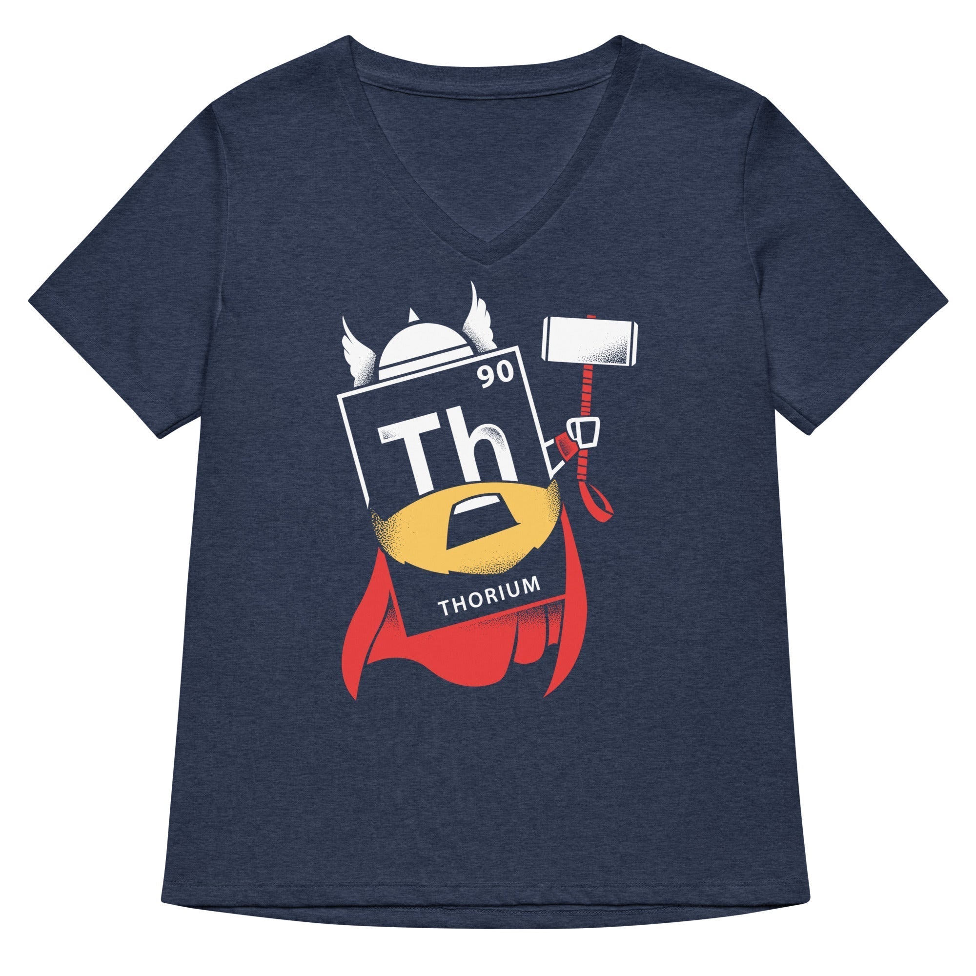 Thorium Women's V-Neck Tee Hoodie, Sweatshirt | PureTeeCo.com (Image 1)