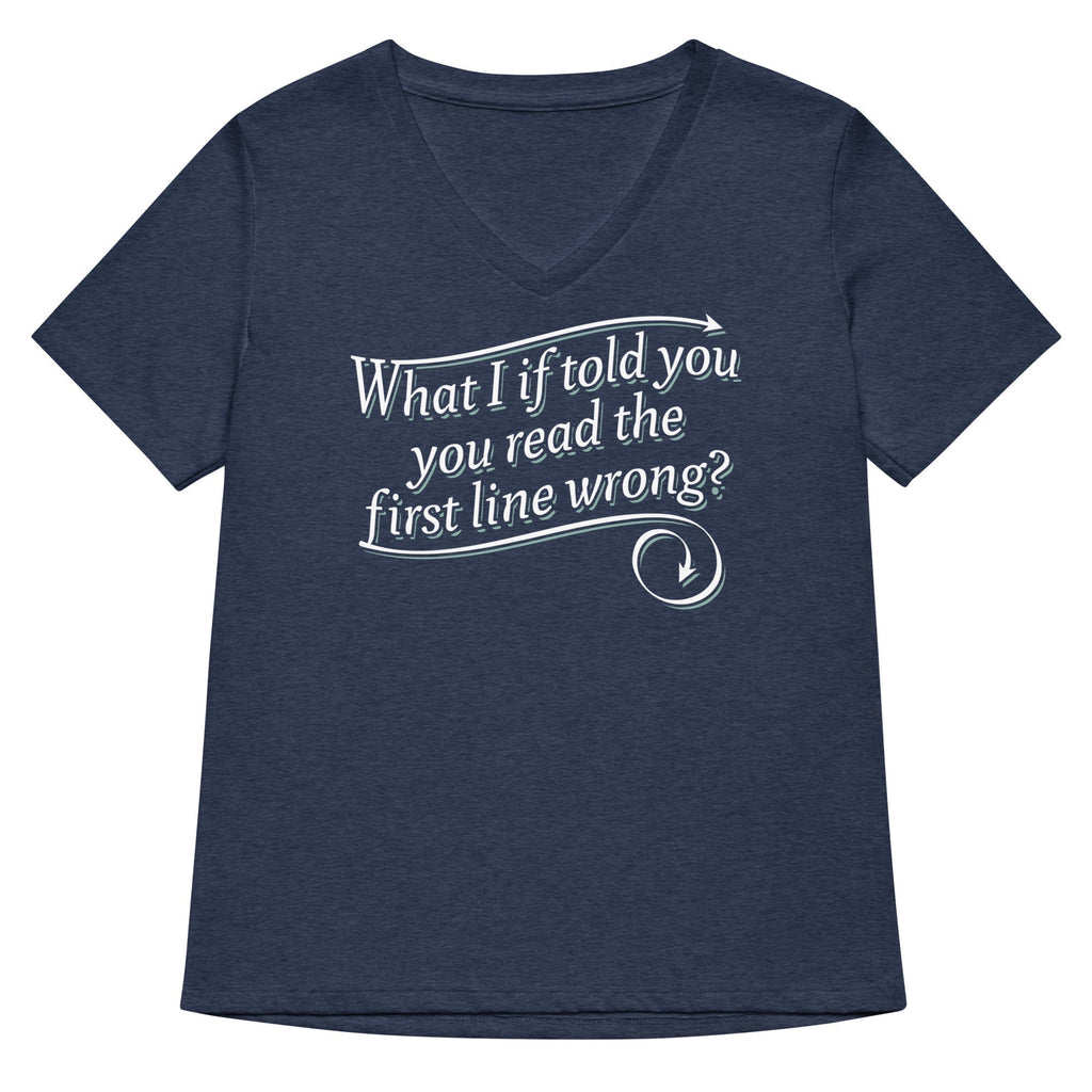 What I If Told You Women's V-Neck Tee Hoodie, Sweatshirt | PureTeeCo.com (Image 1)