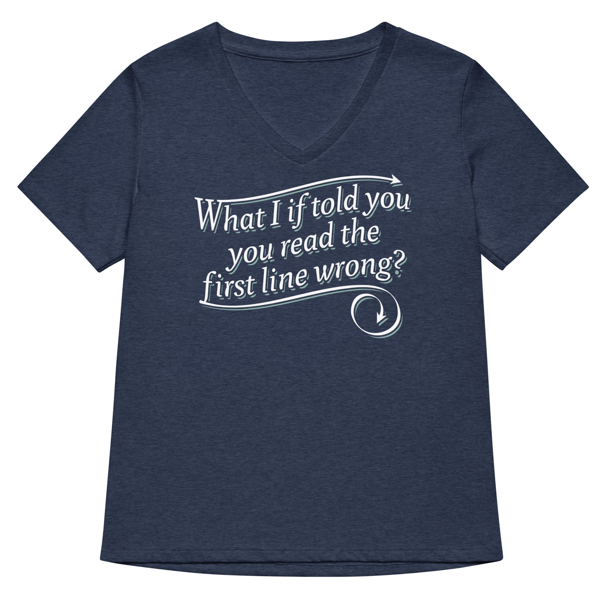What I If Told You Women's V-Neck Tee Hoodie, Sweatshirt | PureTeeCo.com (Image 1)