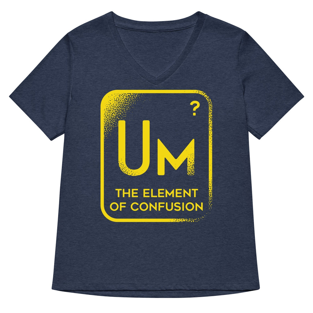 The Element Of Confusion Women's V-Neck Tee Hoodie, Sweatshirt | PureTeeCo.com (Image 1)