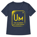 The Element Of Confusion Women's V-Neck Tee Hoodie, Sweatshirt | PureTeeCo.com (Image 1)