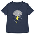 Brainstorm Women's V-Neck Tee Hoodie, Sweatshirt | PureTeeCo.com (Image 1)
