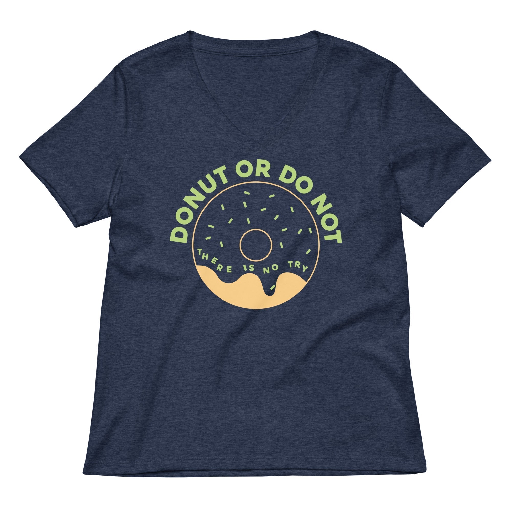Donut Or Do Not Women's V-Neck Tee Hoodie, Sweatshirt | PureTeeCo.com (Image 2)
