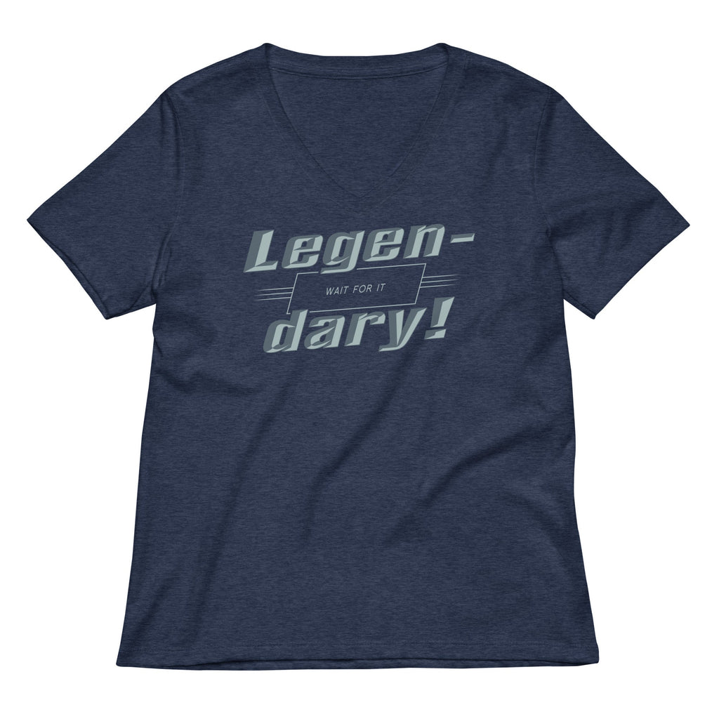 Legen-Dary Women's V-Neck Tee Hoodie, Sweatshirt | PureTeeCo.com (Image 3)
