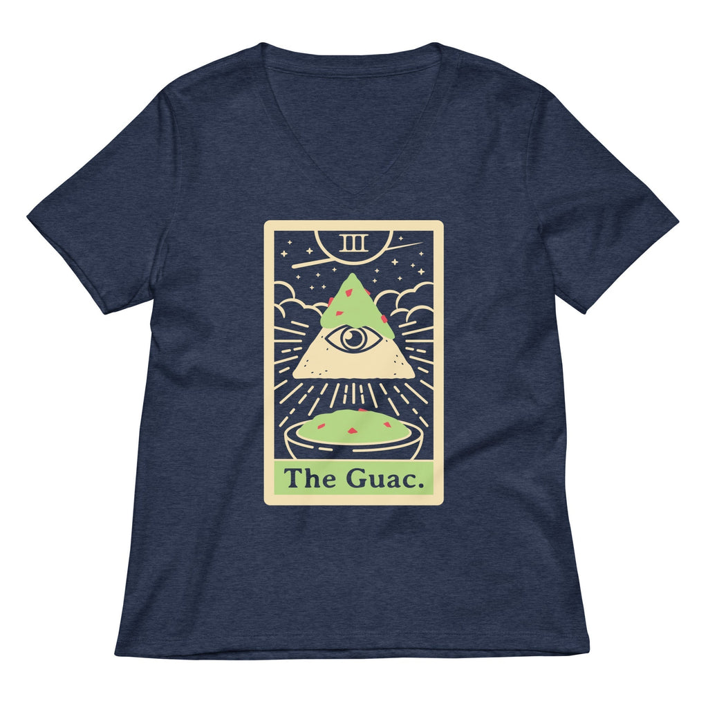 The Guac Tarot Women's V-Neck Tee Hoodie, Sweatshirt | PureTeeCo.com (Image 2)