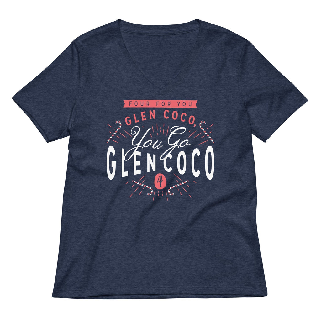 You Go Glen Coco Women's V-Neck Tee Hoodie, Sweatshirt | PureTeeCo.com (Image 2)