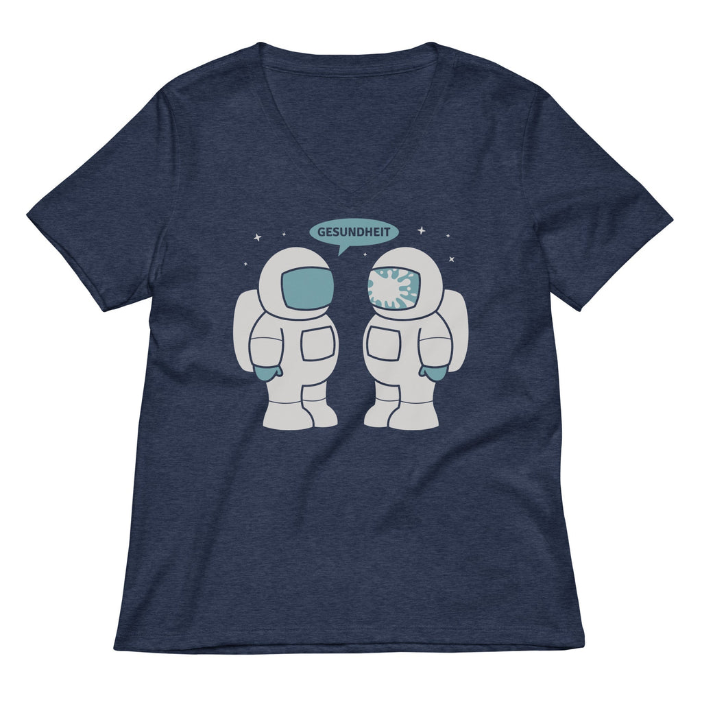 Space Sneeze Women's V-Neck Tee Hoodie, Sweatshirt | PureTeeCo.com (Image 3)