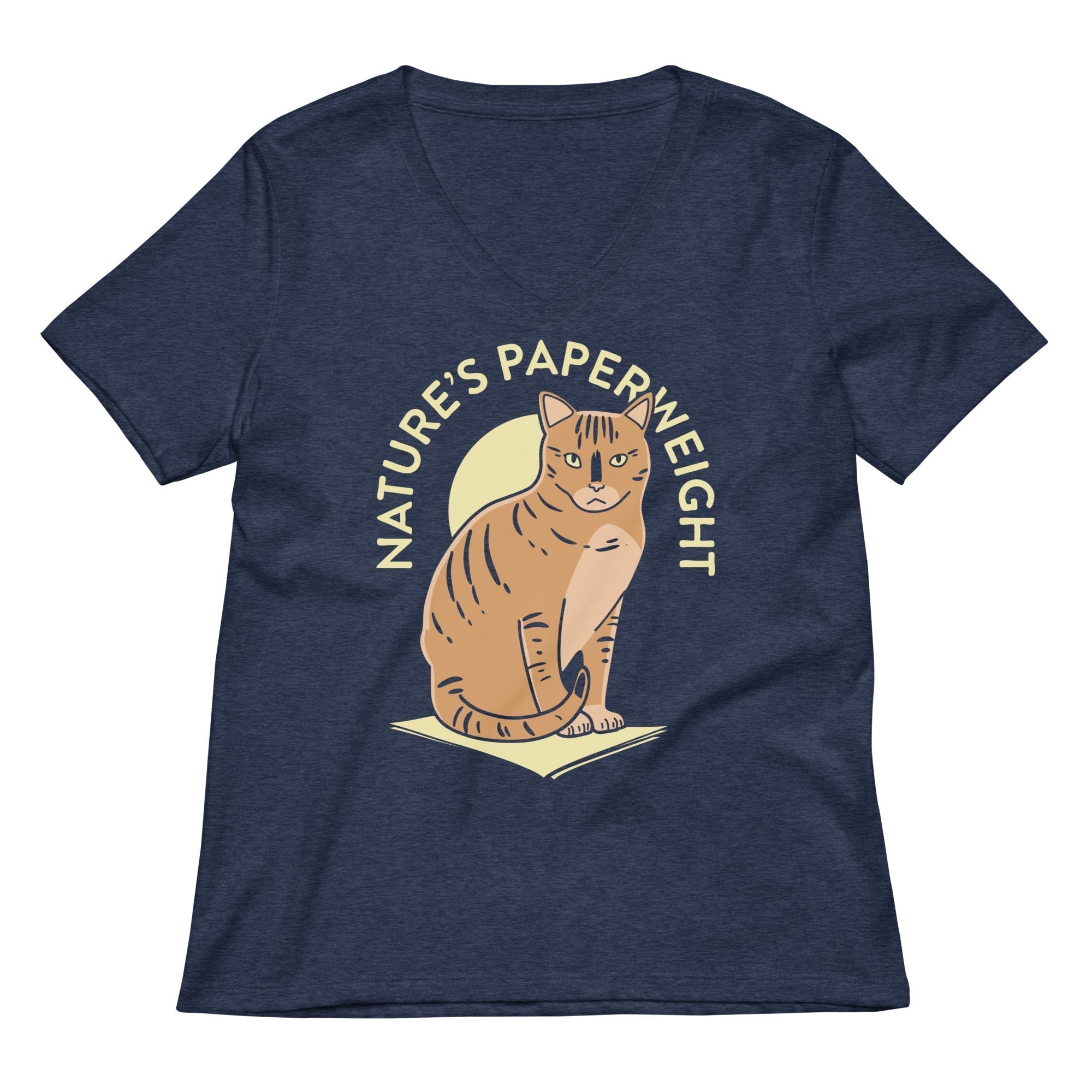 Nature's Paperweight Women's V-Neck Tee Hoodie, Sweatshirt | PureTeeCo.com (Image 2)
