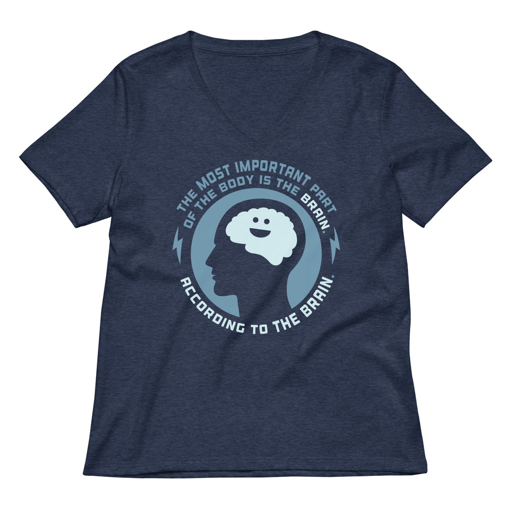 Most Important Part Of The Body Women's V-Neck Tee Hoodie, Sweatshirt | PureTeeCo.com (Image 1)