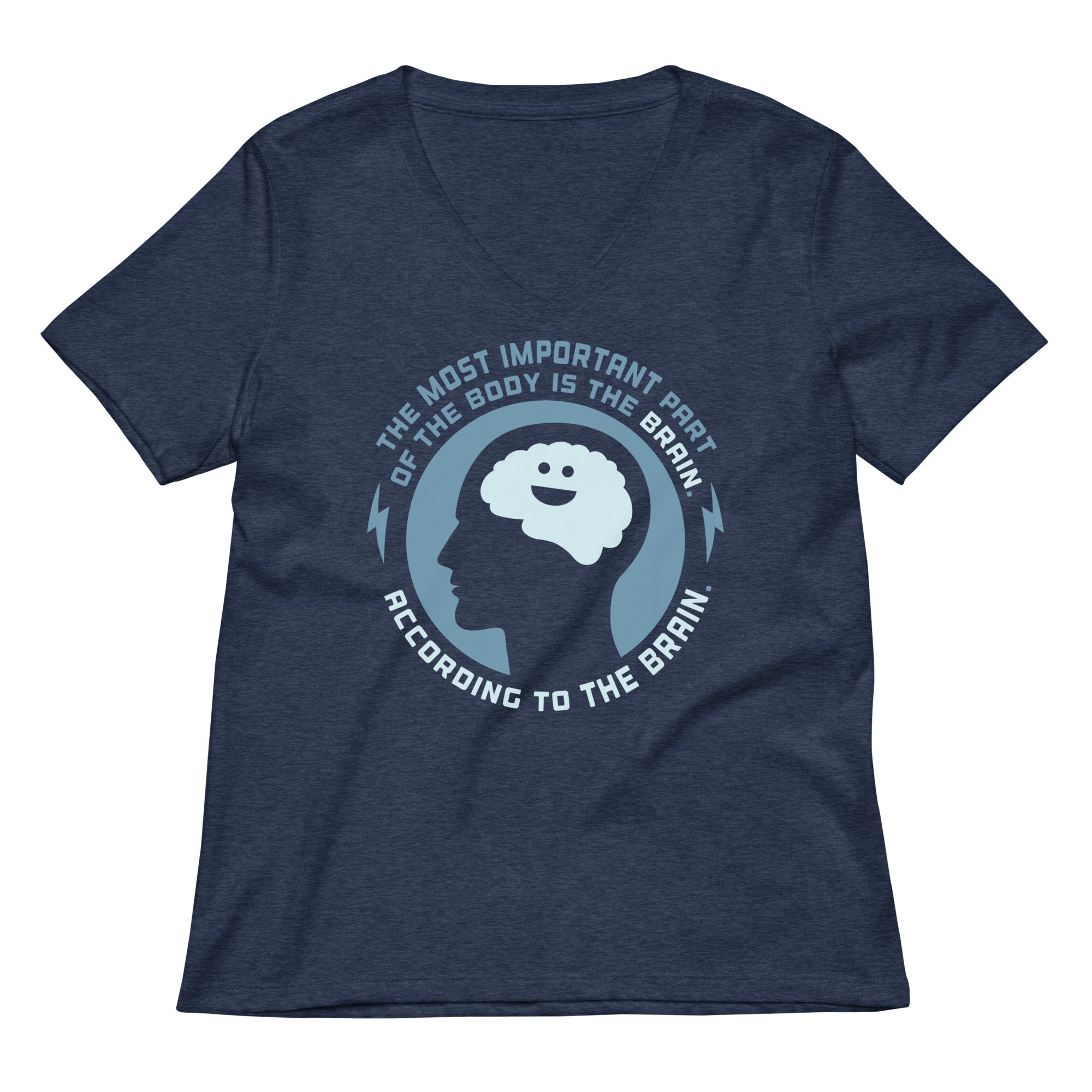 Most Important Part Of The Body Women's V-Neck Tee Hoodie, Sweatshirt | PureTeeCo.com (Image 1)