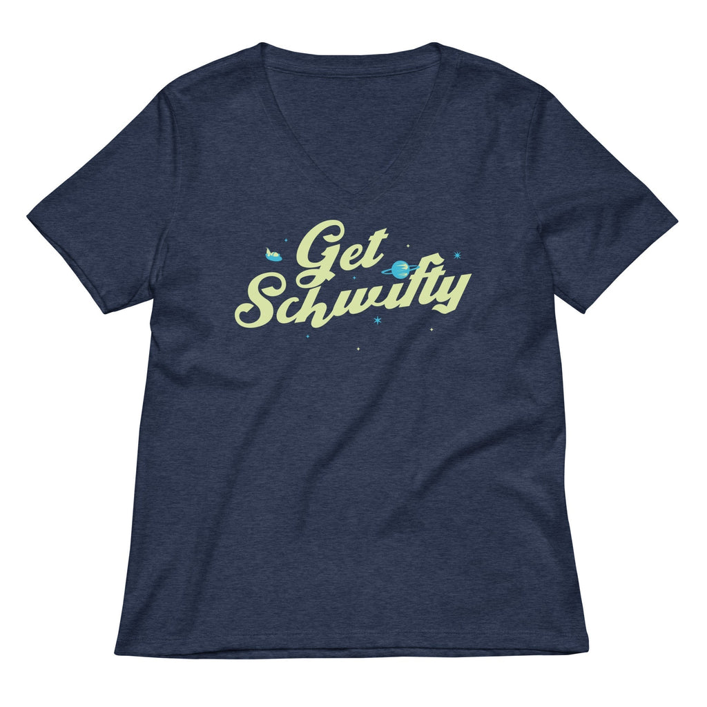 Get Schwifty Women's V-Neck Tee Hoodie, Sweatshirt | PureTeeCo.com (Image 2)