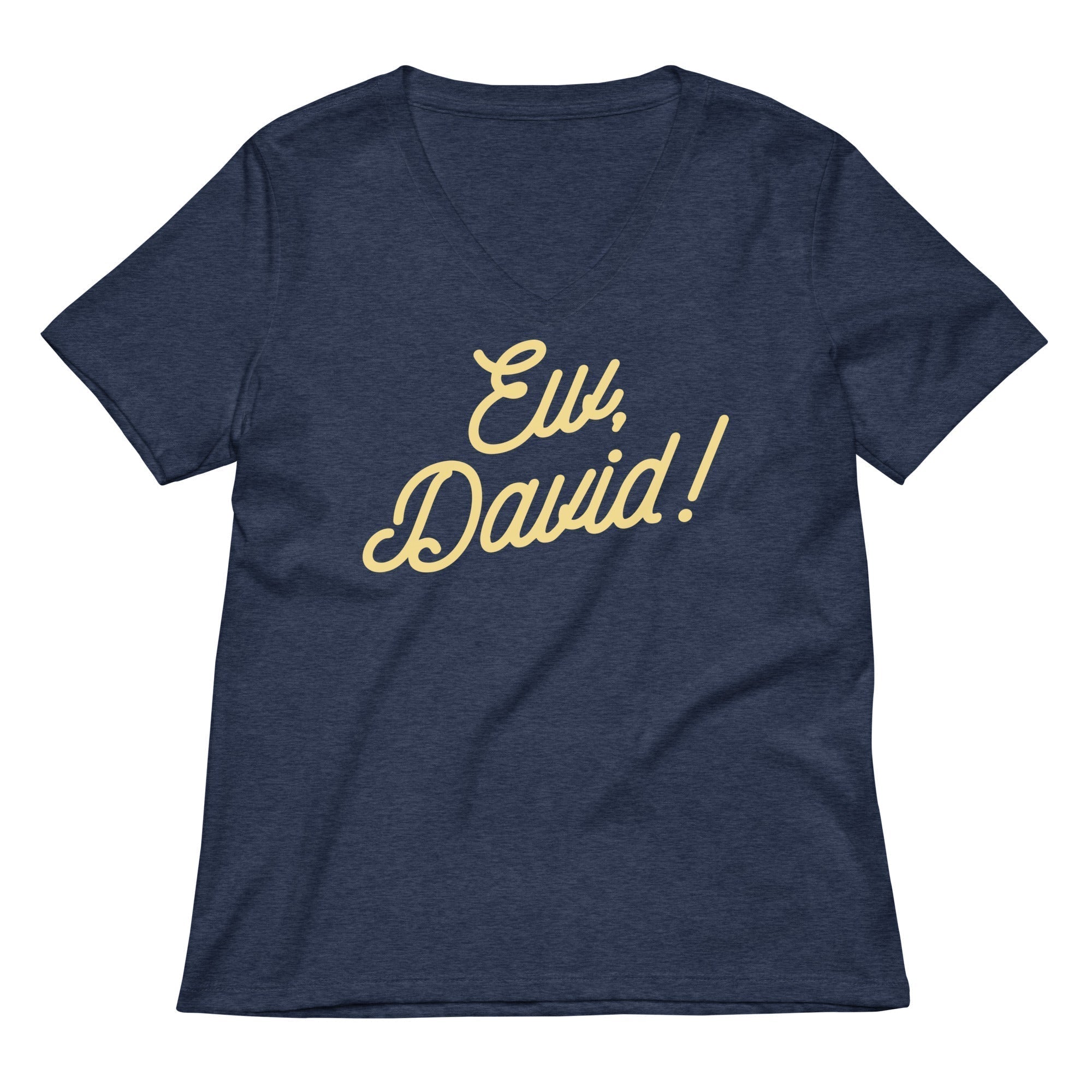 Ew, David! Women's V-Neck Tee Hoodie, Sweatshirt | PureTeeCo.com (Image 2)