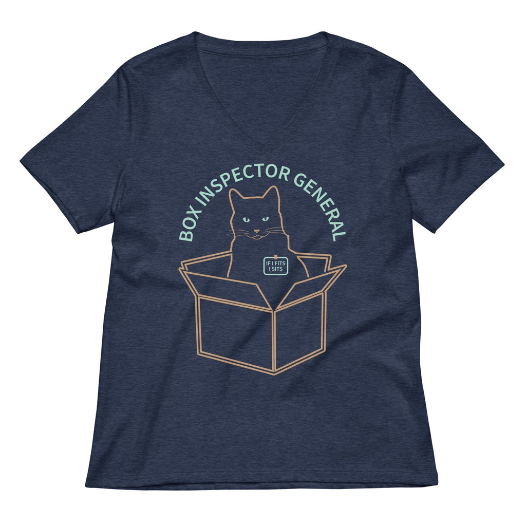 Box Inspector General Women's V-Neck Tee Hoodie, Sweatshirt | PureTeeCo.com (Image 2)