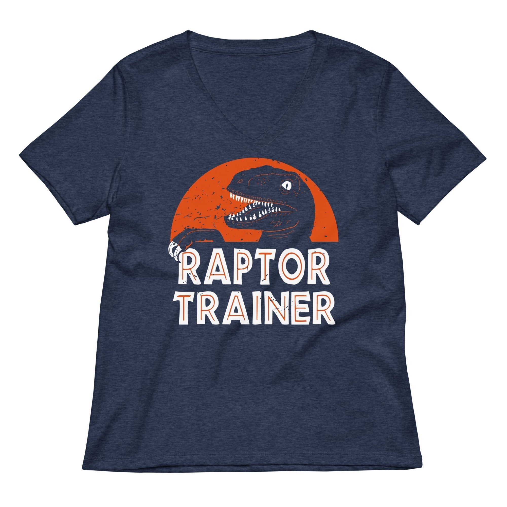 Raptor Trainer Women's V-Neck Tee Hoodie, Sweatshirt | PureTeeCo.com (Image 2)