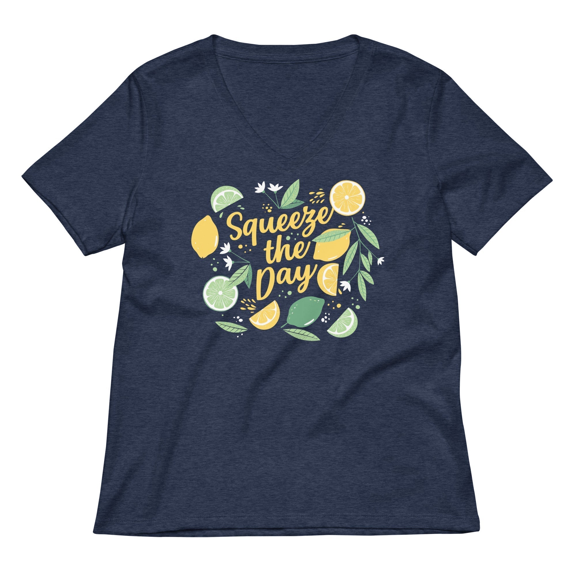 Squeeze The Day Women's V-Neck Tee Hoodie, Sweatshirt | PureTeeCo.com (Image 2)