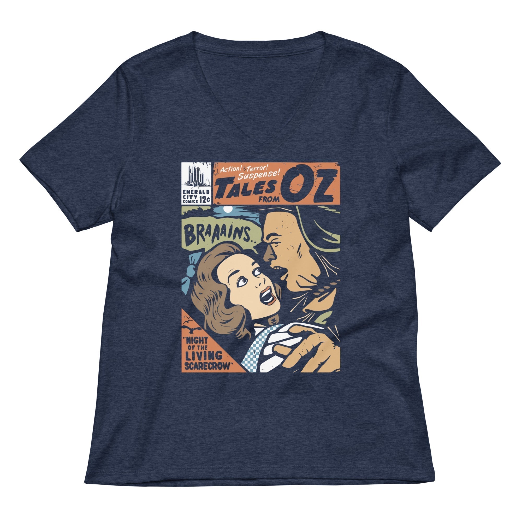 Tales From Oz Women's V-Neck Tee Hoodie, Sweatshirt | PureTeeCo.com (Image 2)