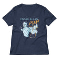Edgar Allan Pow! Women's V-Neck Tee Hoodie, Sweatshirt | PureTeeCo.com (Image 1)