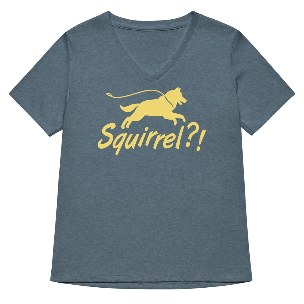 Squirrel?! Women's V-Neck Tee Hoodie, Sweatshirt | PureTeeCo.com (Image 4)