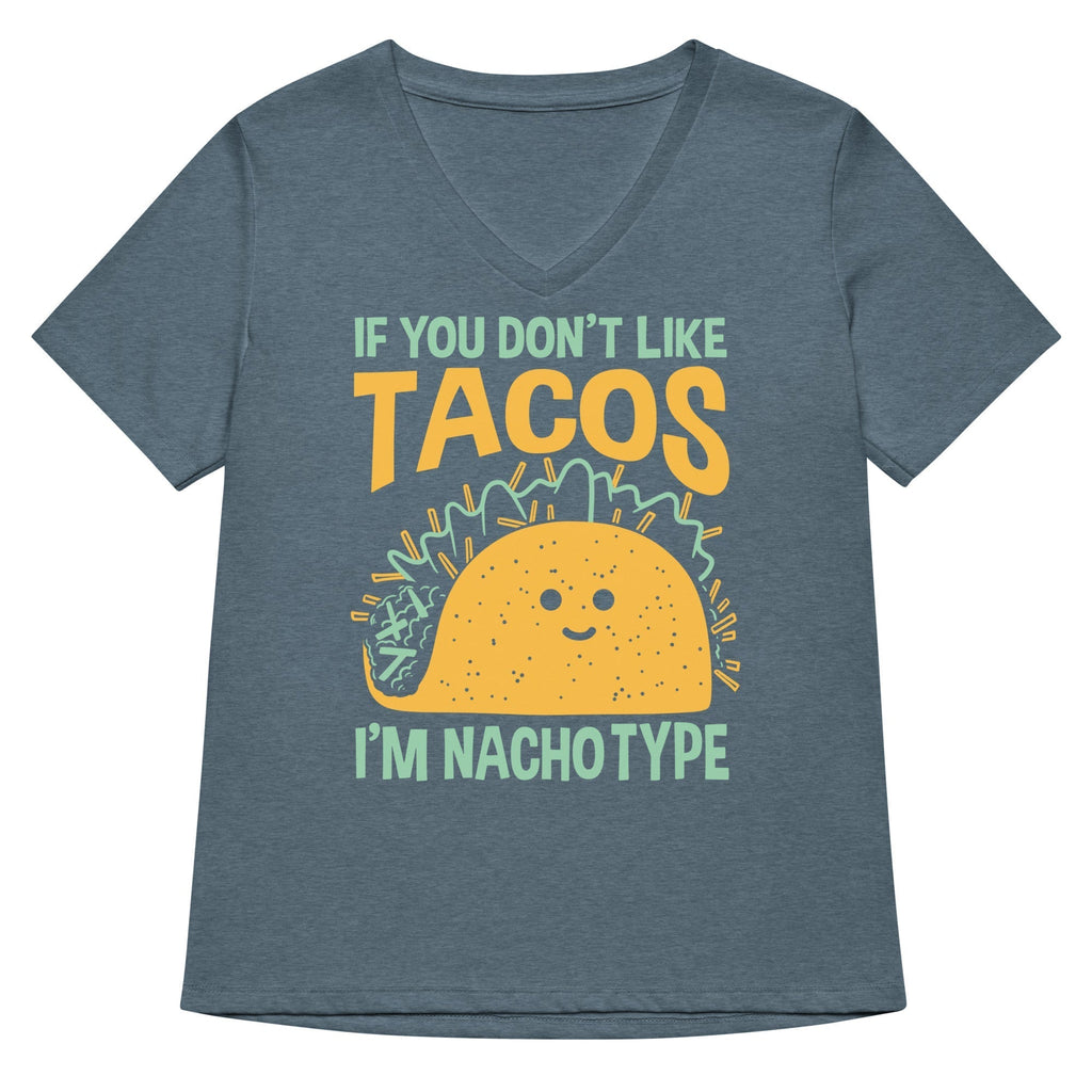 I'm Nacho Type Women's V-Neck Tee Hoodie, Sweatshirt | PureTeeCo.com (Image 4)