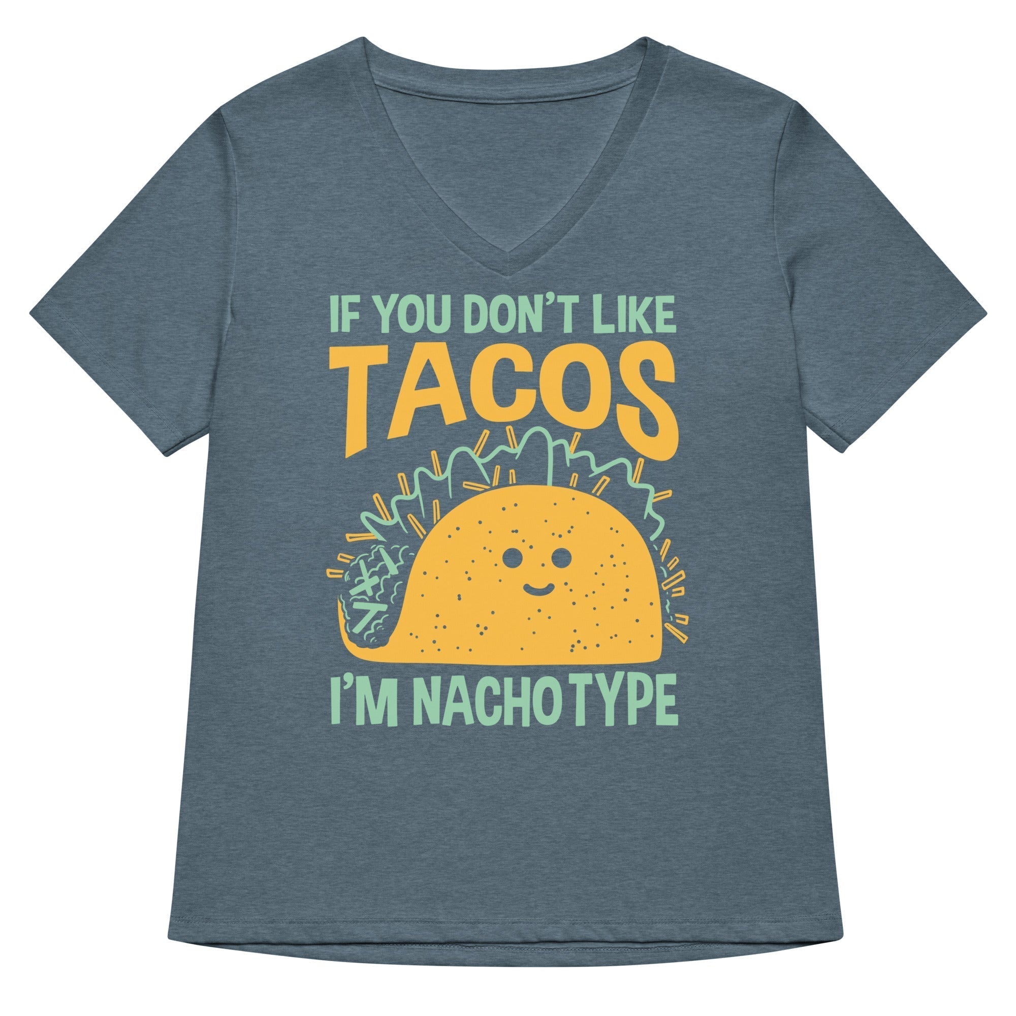 I'm Nacho Type Women's V-Neck Tee Hoodie, Sweatshirt | PureTeeCo.com (Image 4)