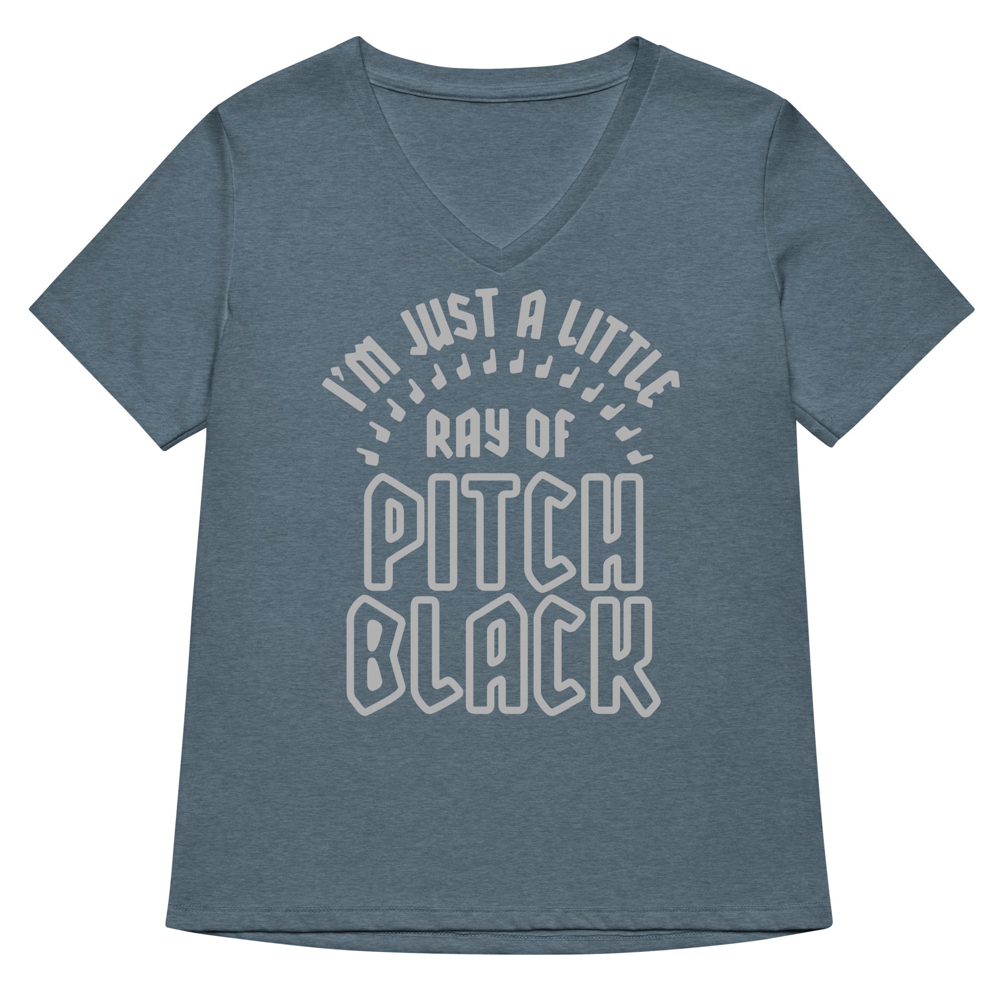 Ray Of Pitch Black Women's V-Neck Tee Hoodie, Sweatshirt | PureTeeCo.com (Image 4)