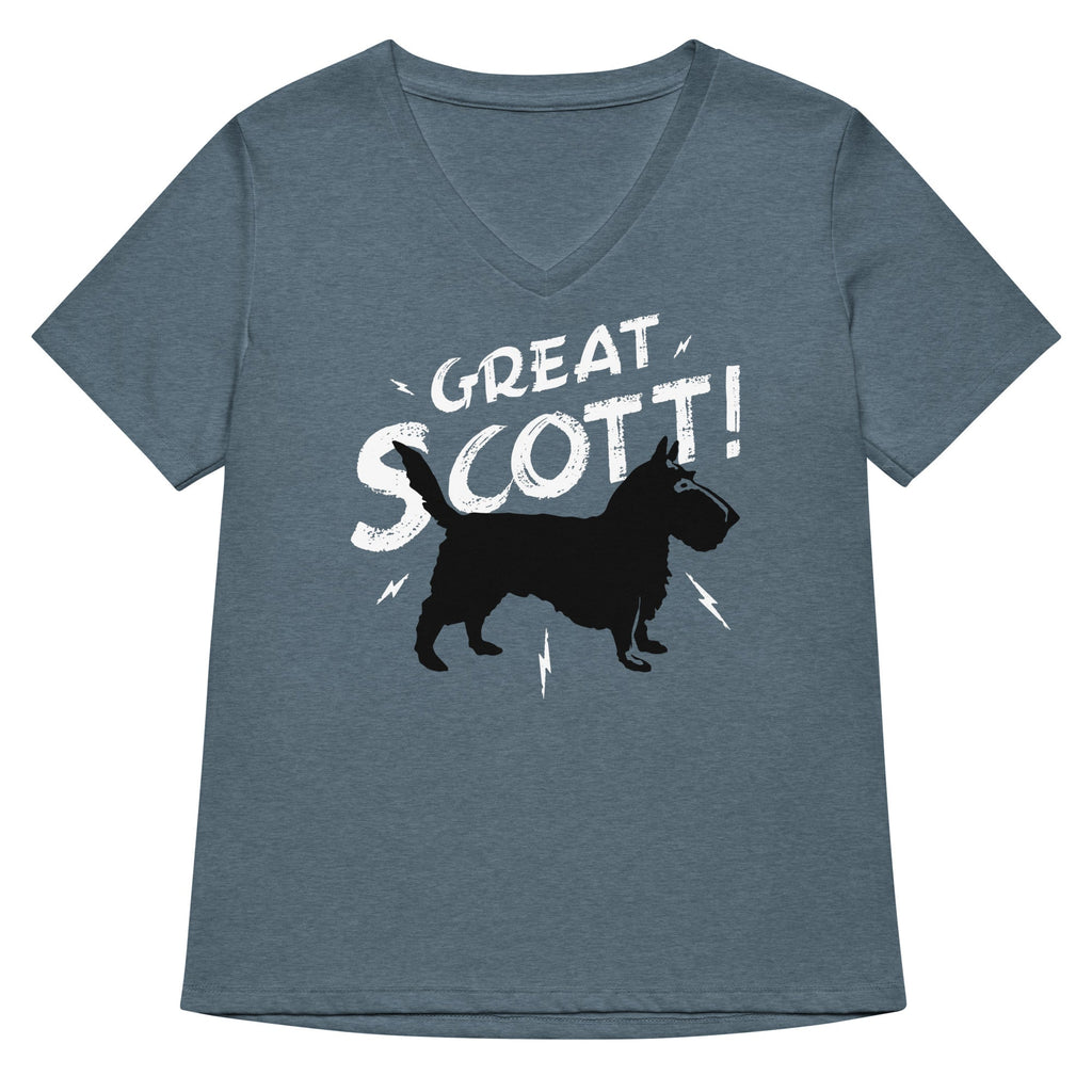 Great Scott! Women's V-Neck Tee Hoodie, Sweatshirt | PureTeeCo.com (Image 1)