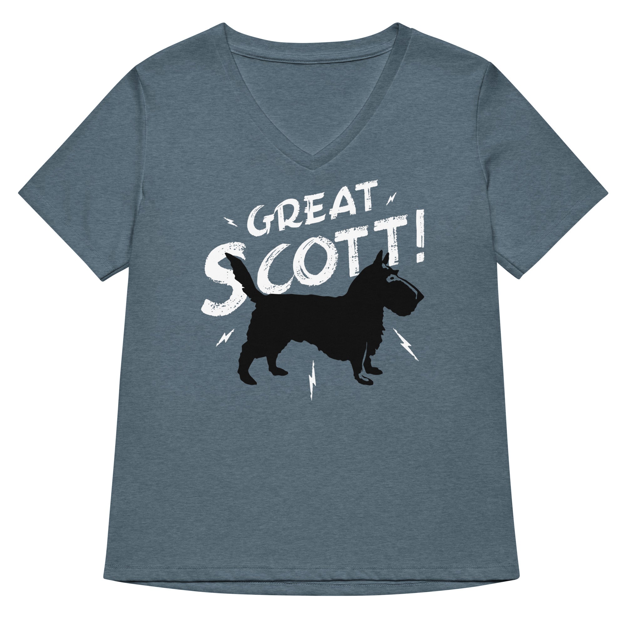 Great Scott! Women's V-Neck Tee Hoodie, Sweatshirt | PureTeeCo.com (Image 1)