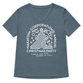 Nakatomi Christmas Party Women's V-Neck Tee Hoodie, Sweatshirt | PureTeeCo.com (Image 1)