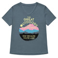The Great Outdoors Women's V-Neck Tee Hoodie, Sweatshirt | PureTeeCo.com (Image 1)