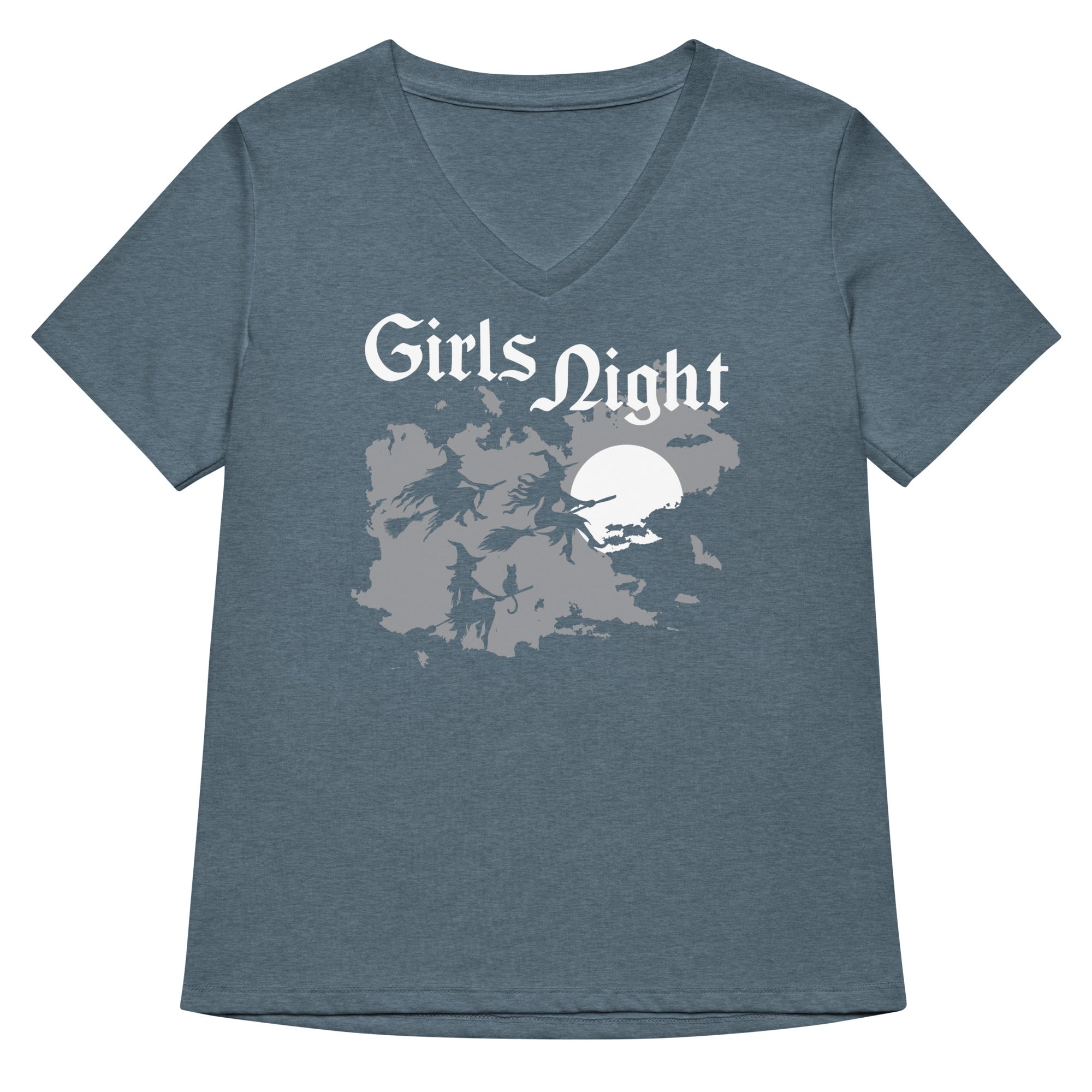 Girls Night Women's V-Neck Tee Hoodie, Sweatshirt | PureTeeCo.com (Image 4)