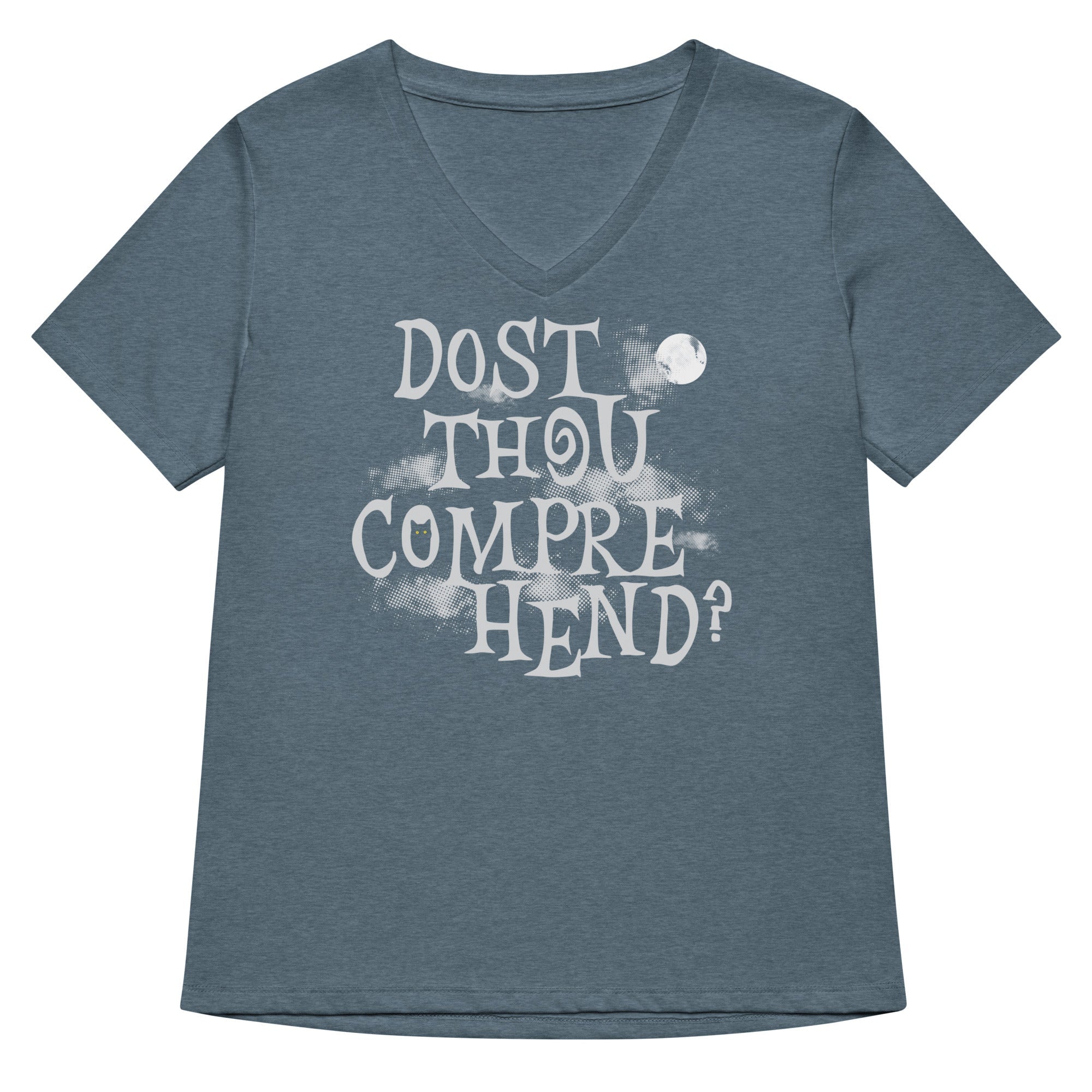 Dost Thou Comprehend? Women's V-Neck Tee Hoodie, Sweatshirt | PureTeeCo.com (Image 4)