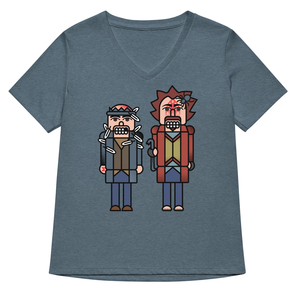 The Nutcrackers Women's V-Neck Tee Hoodie, Sweatshirt | PureTeeCo.com (Image 2)
