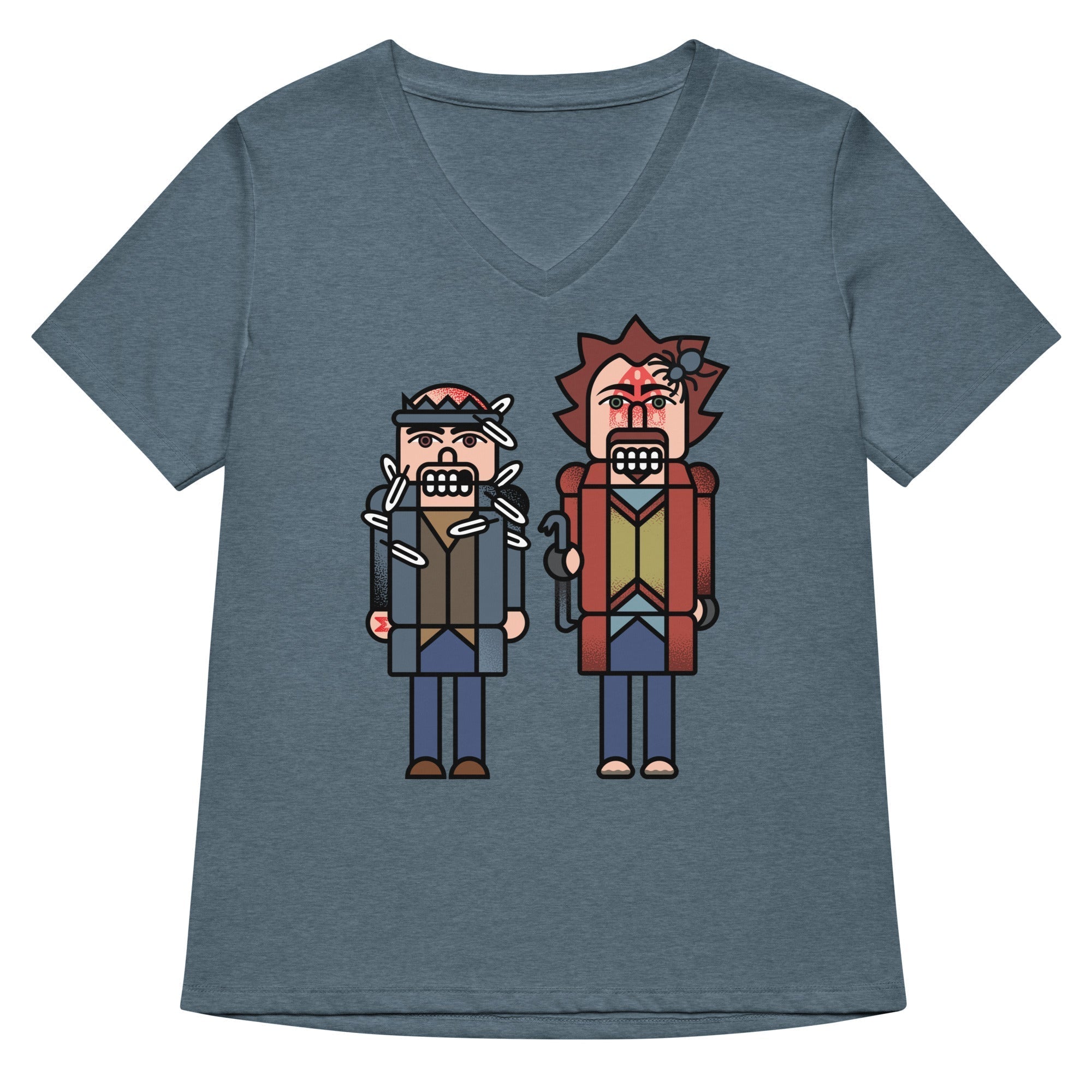 The Nutcrackers Women's V-Neck Tee Hoodie, Sweatshirt | PureTeeCo.com (Image 2)