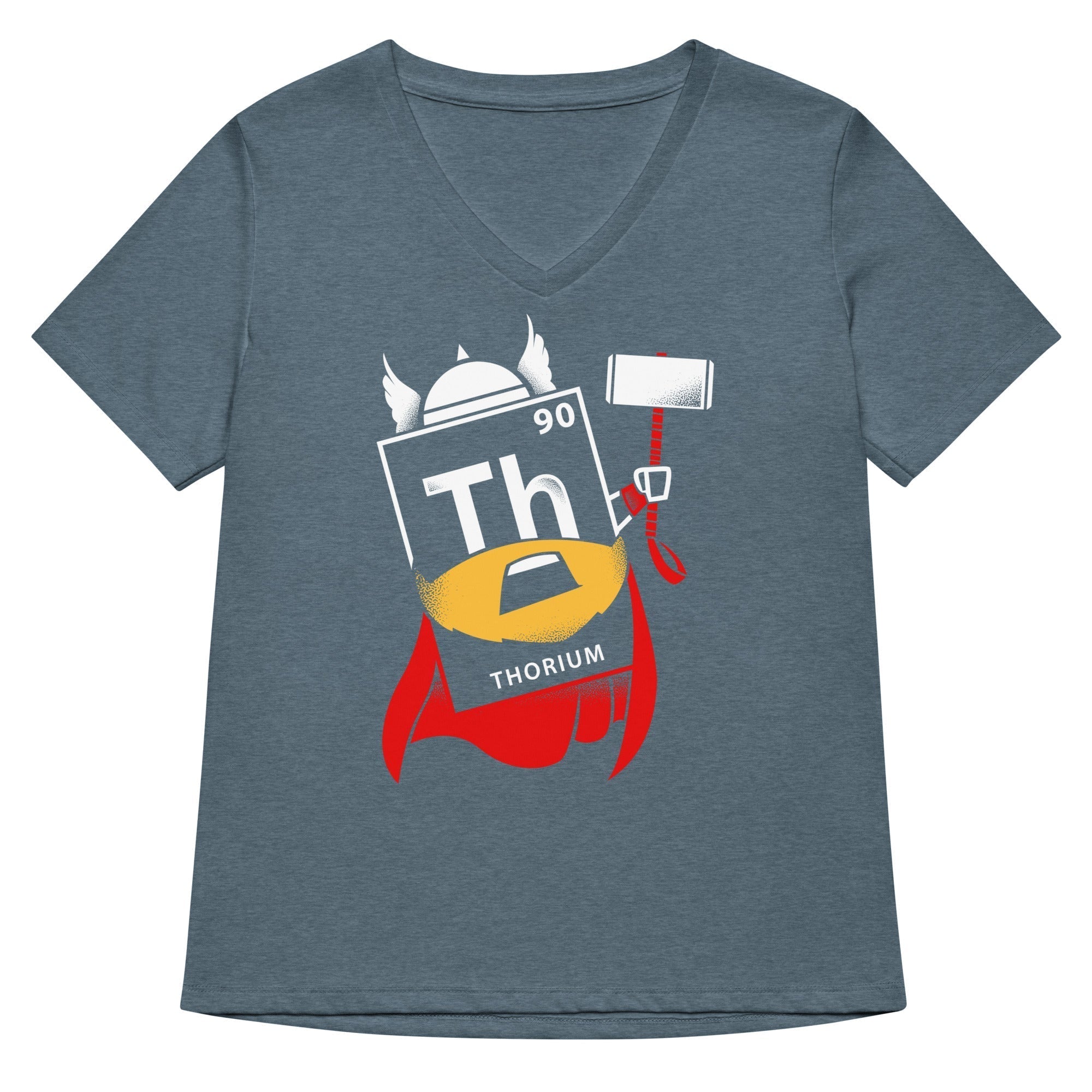 Thorium Women's V-Neck Tee Hoodie, Sweatshirt | PureTeeCo.com (Image 2)