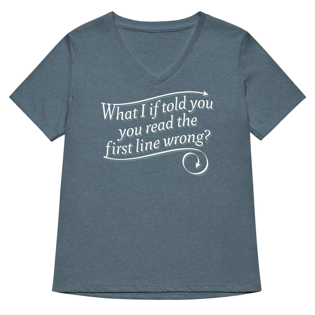 What I If Told You Women's V-Neck Tee Hoodie, Sweatshirt | PureTeeCo.com (Image 5)