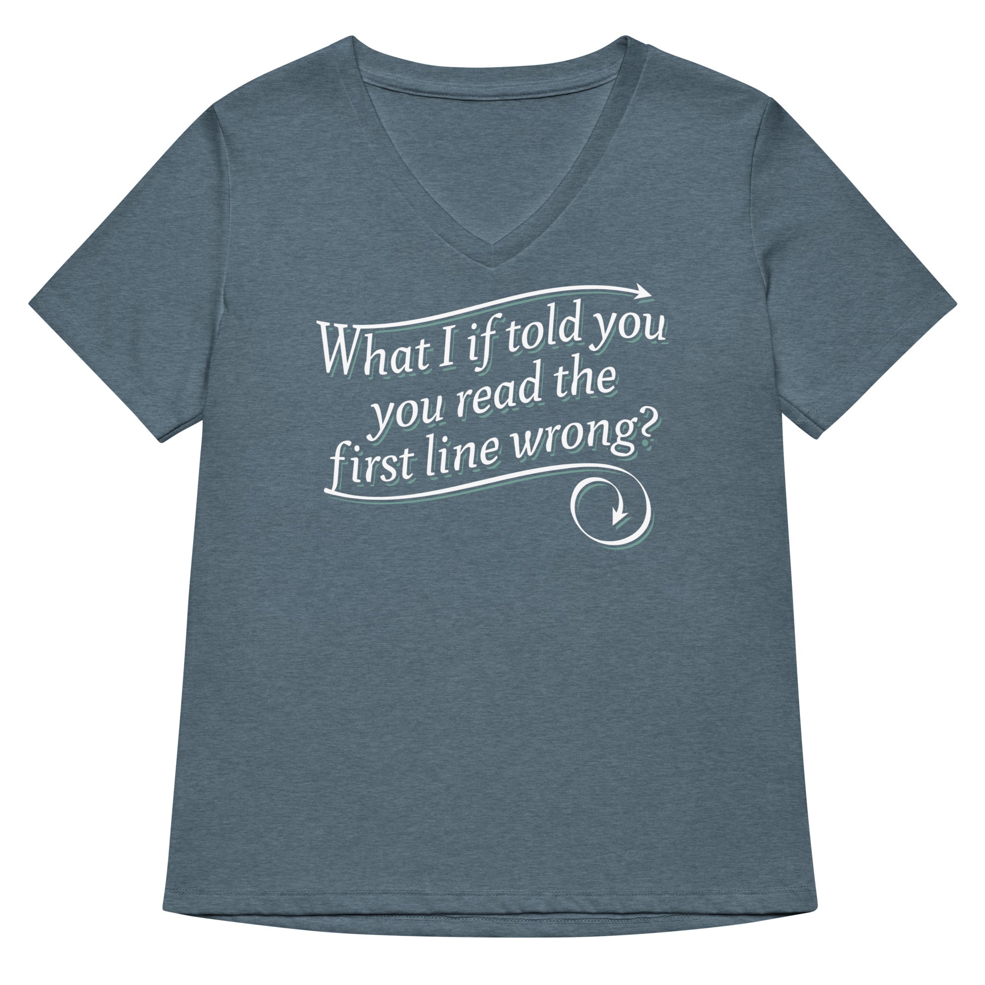 What I If Told You Women's V-Neck Tee Hoodie, Sweatshirt | PureTeeCo.com (Image 5)
