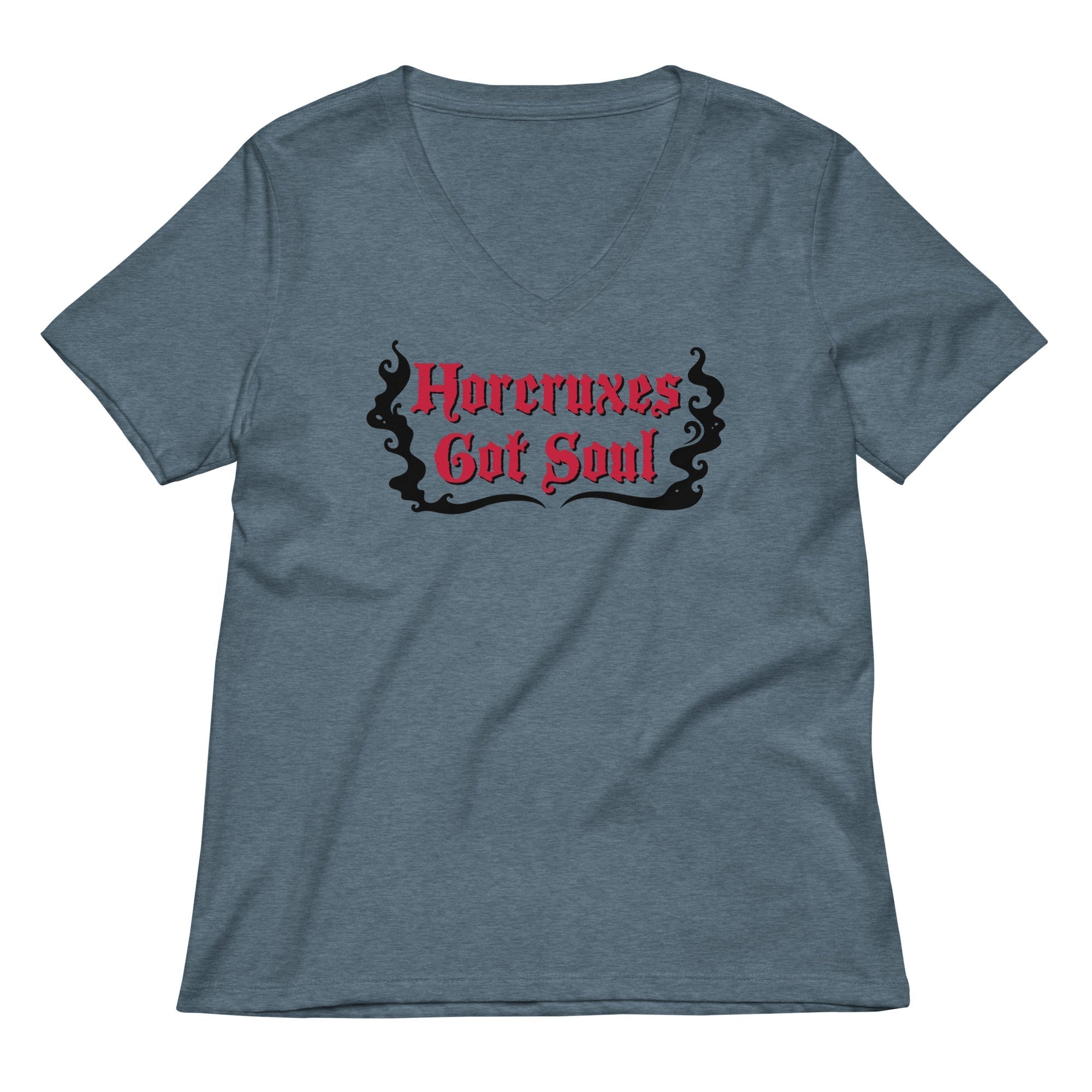 Horcruxes Got Soul Women's V-Neck Tee Hoodie, Sweatshirt | PureTeeCo.com (Image 2)