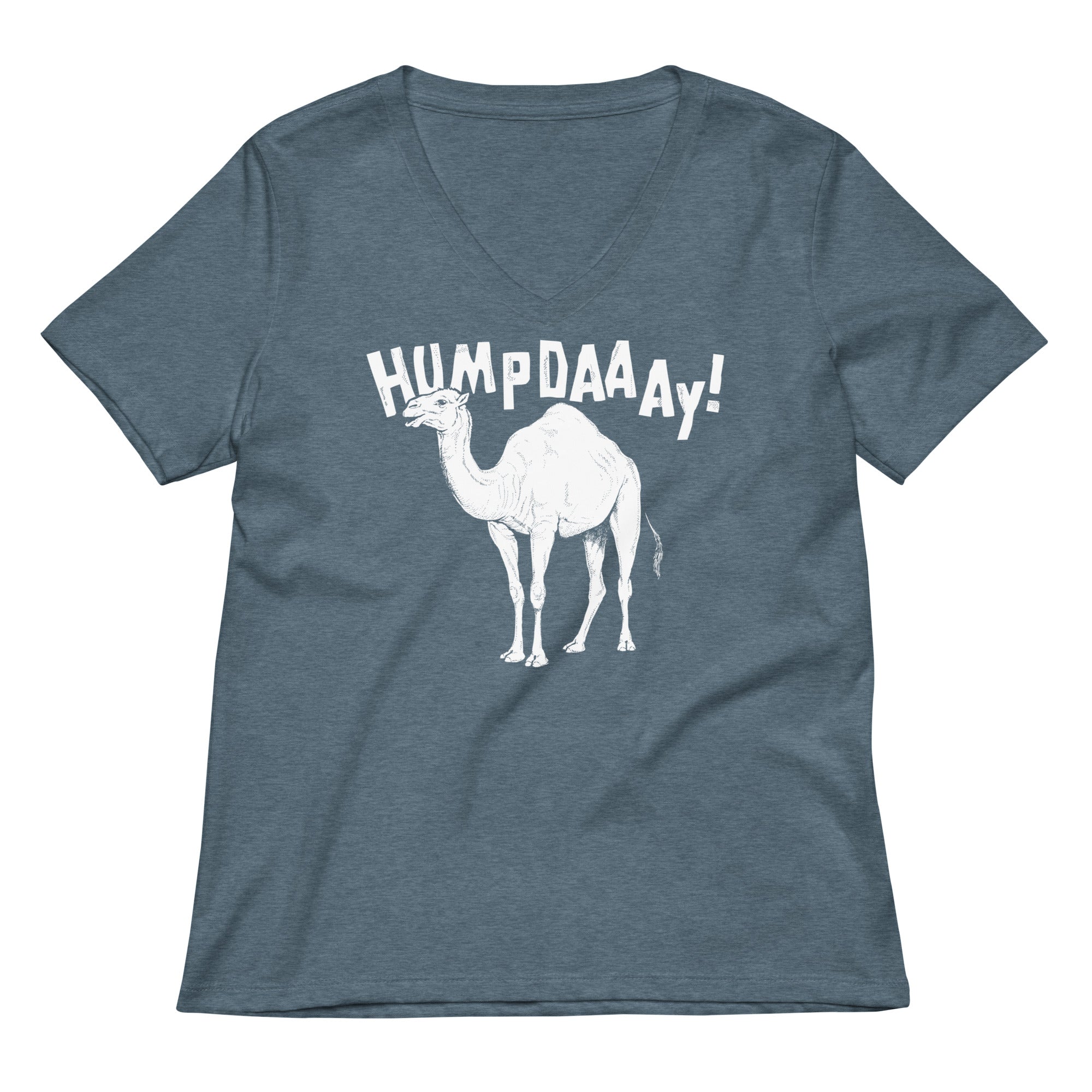 Hump Day! Women's V-Neck Tee Hoodie, Sweatshirt | PureTeeCo.com (Image 4)