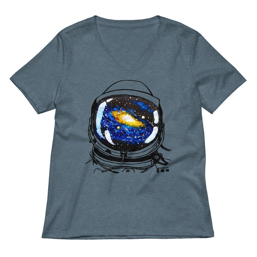 Space Sight Women's V-Neck Tee Hoodie, Sweatshirt | PureTeeCo.com (Image 1)