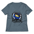 Space Sight Women's V-Neck Tee Hoodie, Sweatshirt | PureTeeCo.com (Image 1)